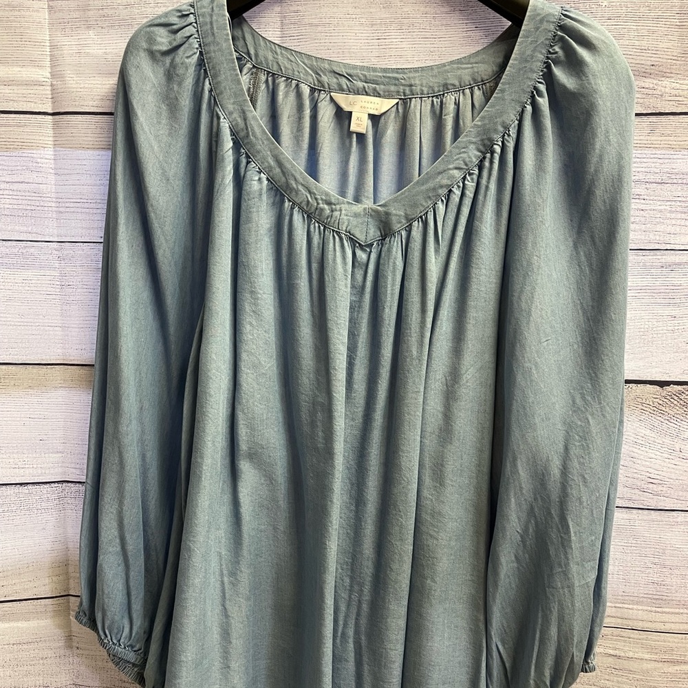 Flowy Lauren Conrad denim top